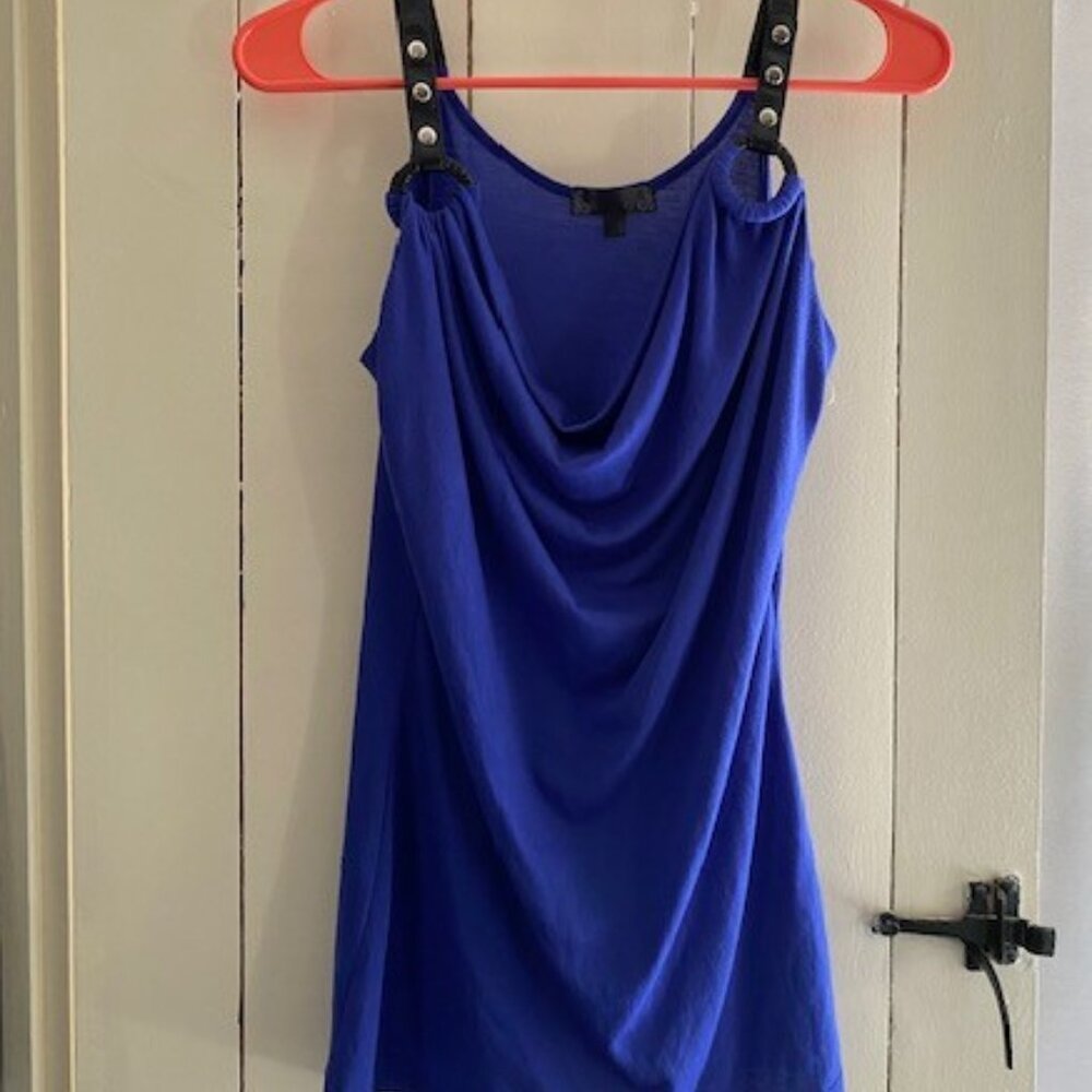 Dress Tank with Grommet Shoulder Straps